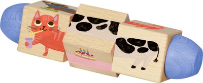 Holz-Dreh-Puzzle mit 4 Tieren - Spiegelburg minis Holz-Dreh-Puzzle mit 4 Tieren - Spiegelburg minis