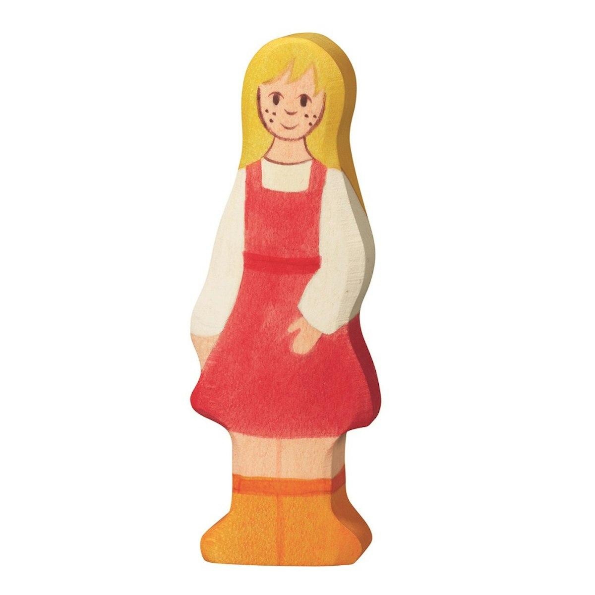 Holzfigur Bäuerin`s Tochter - auf dem Bauernhof Holzfigur Bäuerin`s Tochter - auf dem Bauernhof