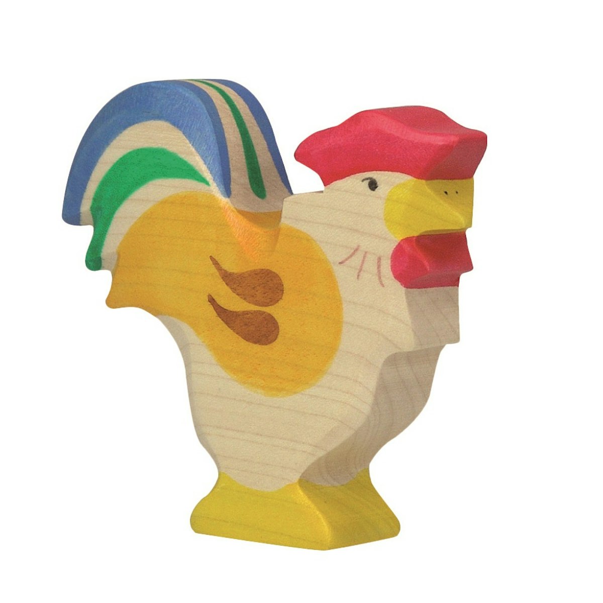 Holzfigur Hahn- auf dem Bauernhof Holzfigur Hahn- auf dem Bauernhof