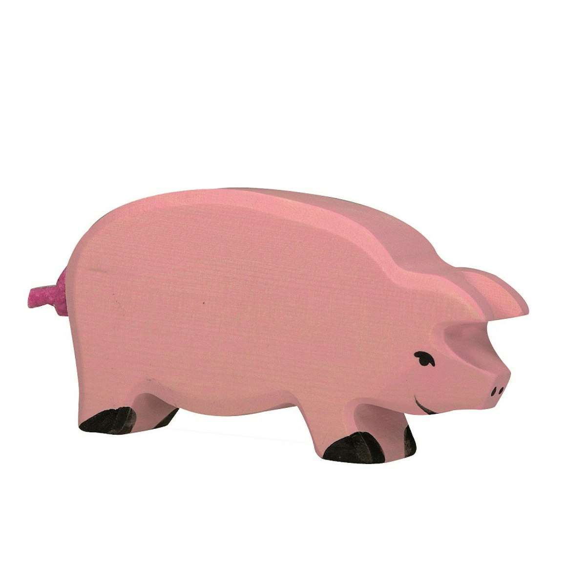 Holzfigur Schwein - auf dem Bauernhof Holzfigur Schwein - auf dem Bauernhof