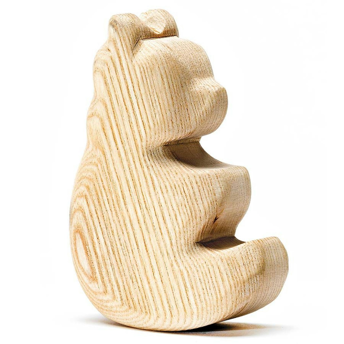 Holzfigur natur Schaukelbär 9,5 cm hoch Holzfigur natur Schaukelbär 9,5 cm hoch