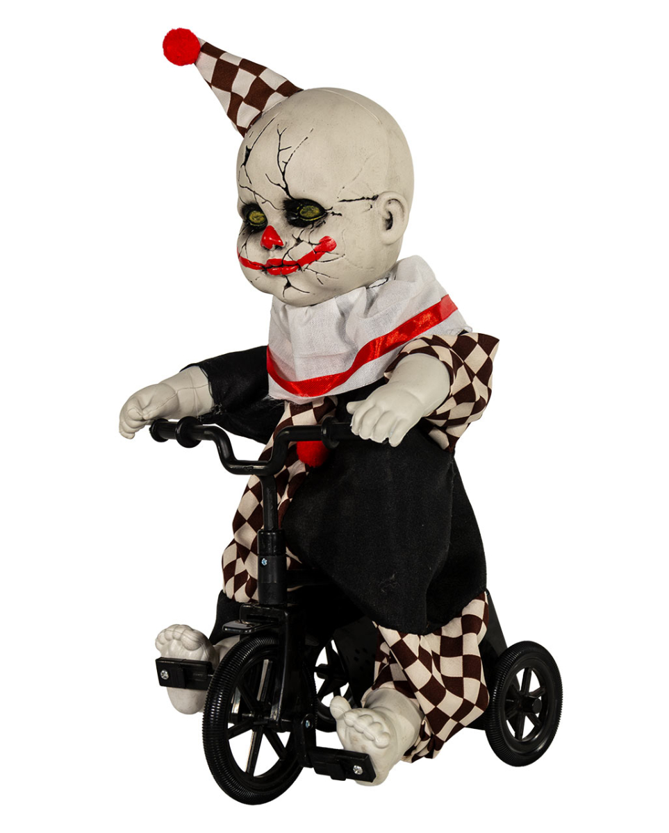 Horrorclown auf Dreirad Halloween Animatronic 39cm Horrorclown auf Dreirad Halloween Animatronic 39cm