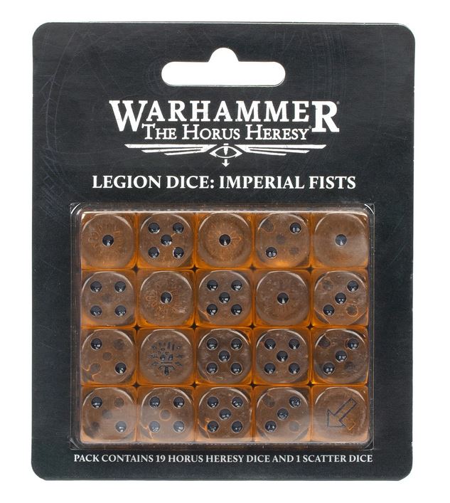 Horus Heresy Imperial Fists Legion Dice Set Games Workshop 30k Würfel