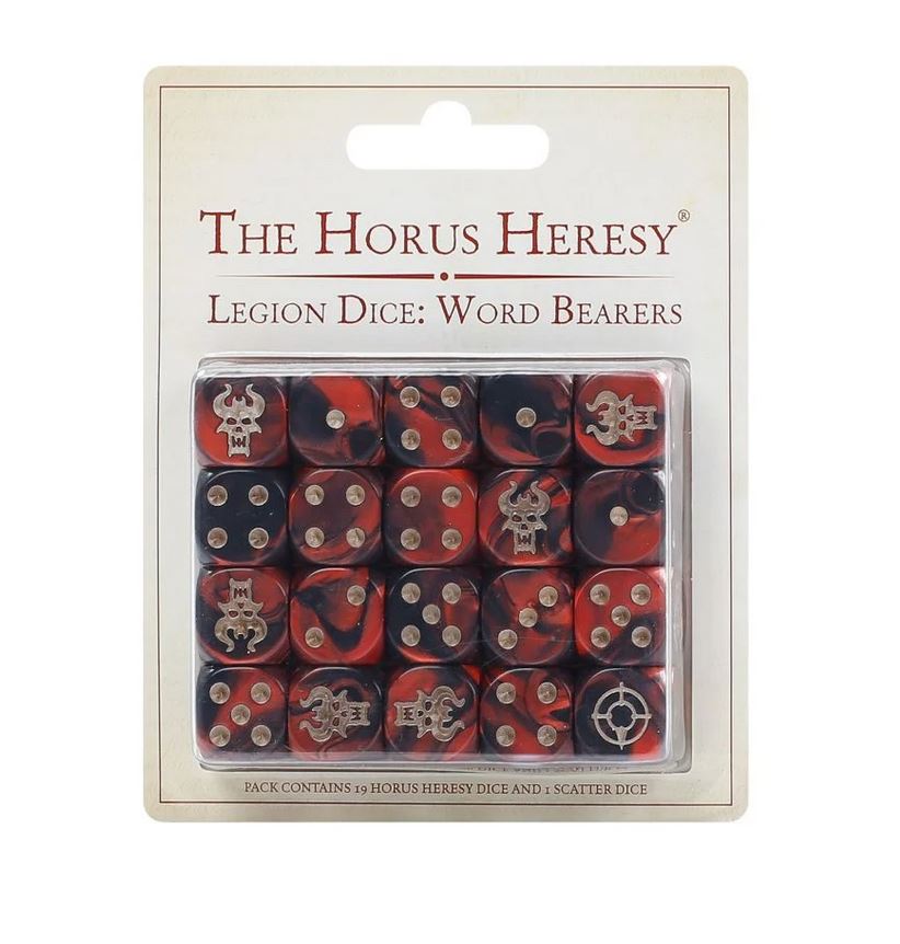 Horus Heresy Word Bearers Legion Dice Set Games Workshop Forgeworld