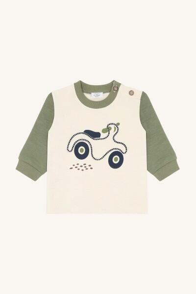 Hust & Claire - Sweatshirt Sofus Scooter light green 80 Hust & Claire - Sweatshirt Sofus Scooter light green 80