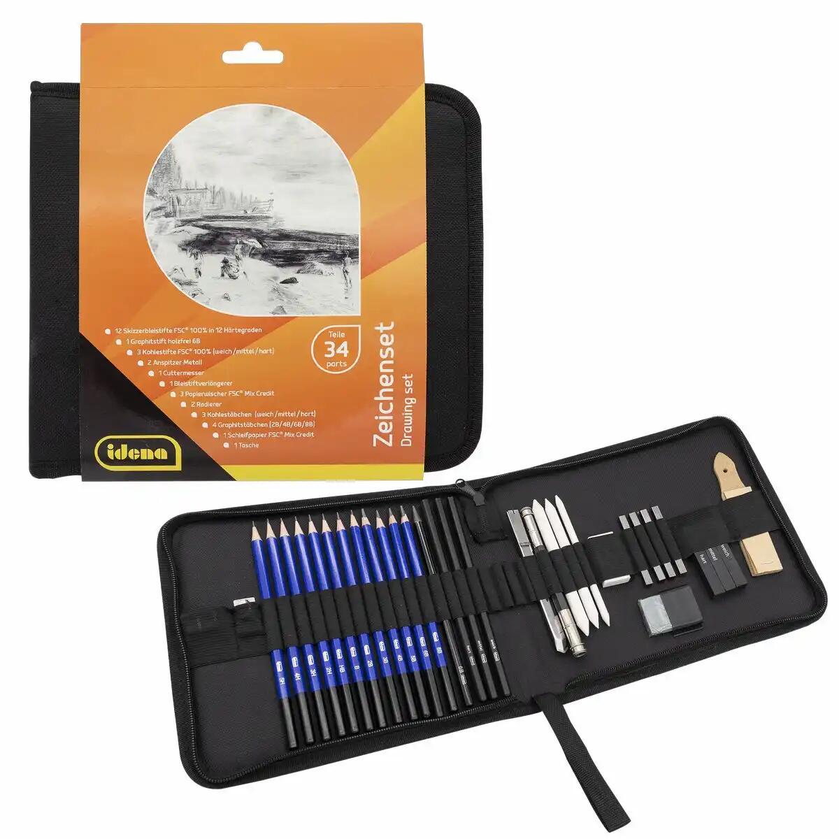 Iden - Idena Zeichenset 34 Teile Iden - Idena Zeichenset 34 Teile