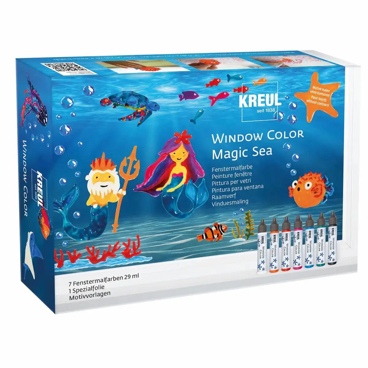 Iden - KREUL Window Color Set „Magic Sea“ – 7 x 29 ml Iden - KREUL Window Color Set „Magic Sea“ – 7 x 29 ml