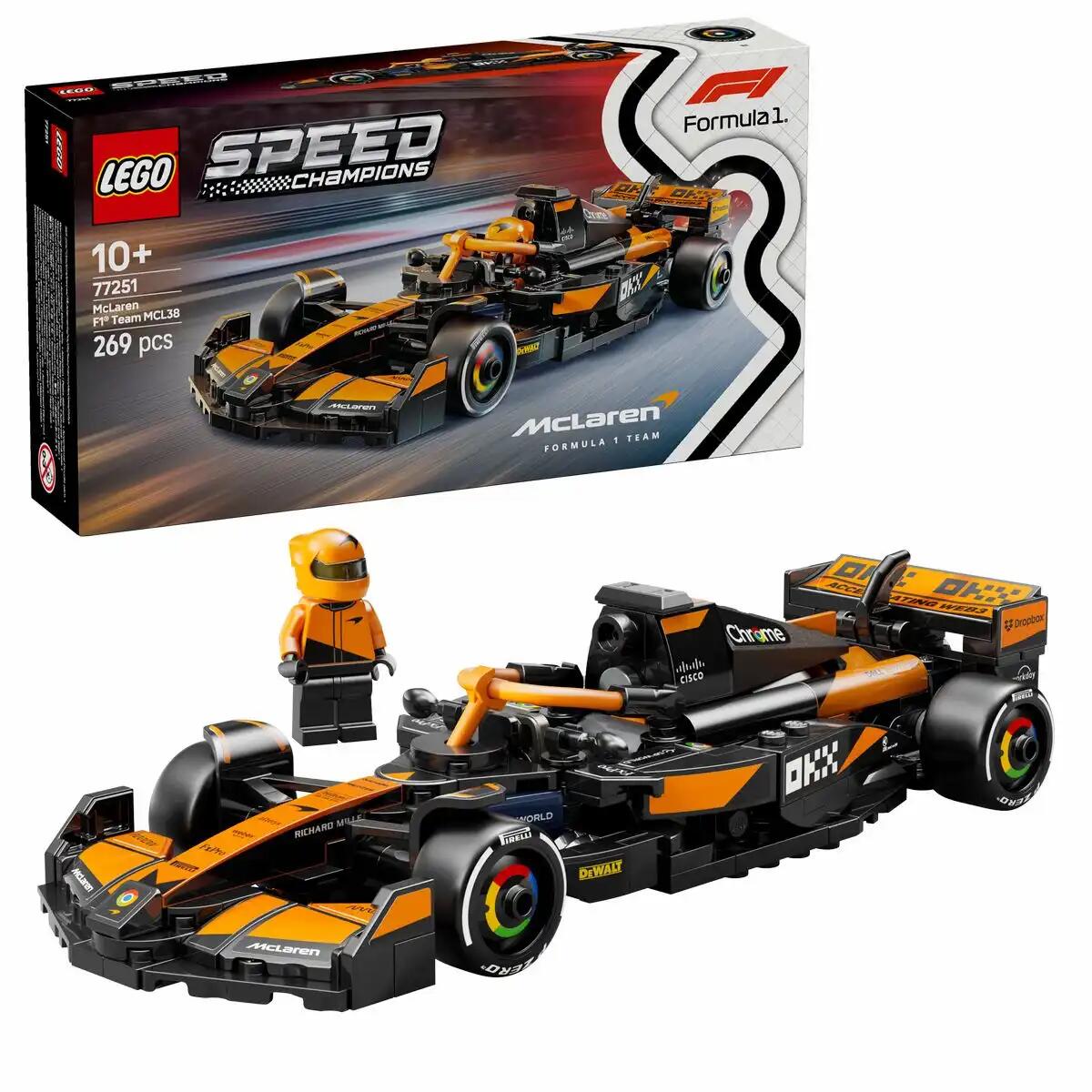 Iden - LEGO Speed Champions – McLaren F1 Team MCL38 Rennauto Iden - LEGO Speed Champions – McLaren F1 Team MCL38 Rennauto