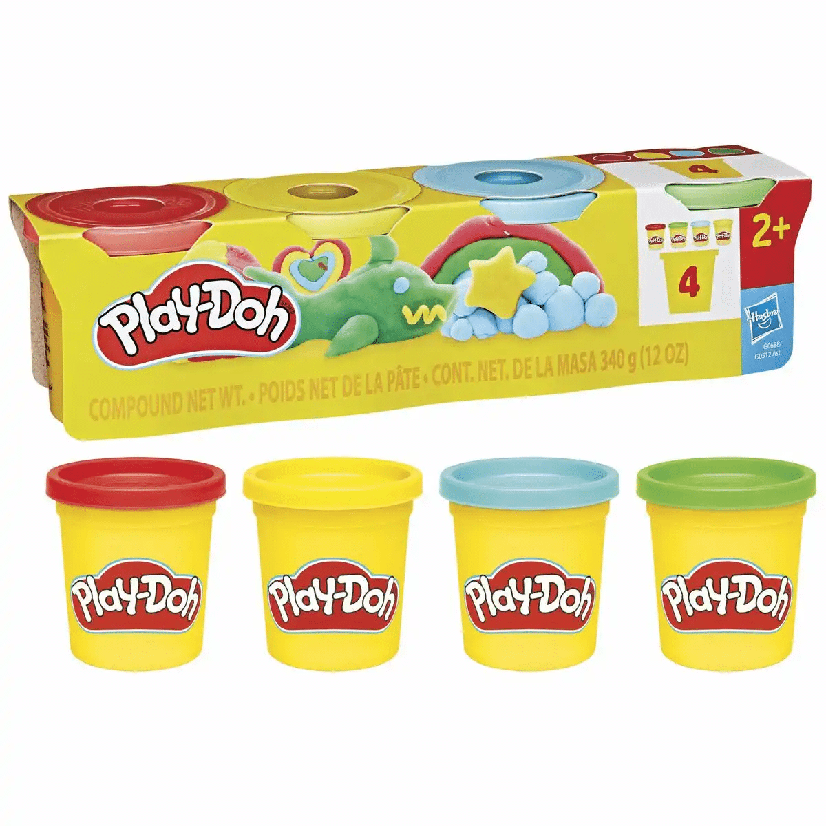 Iden - Play-Doh Spielknete 4er Set klassische Farben Iden - Play-Doh Spielknete 4er Set klassische Farben