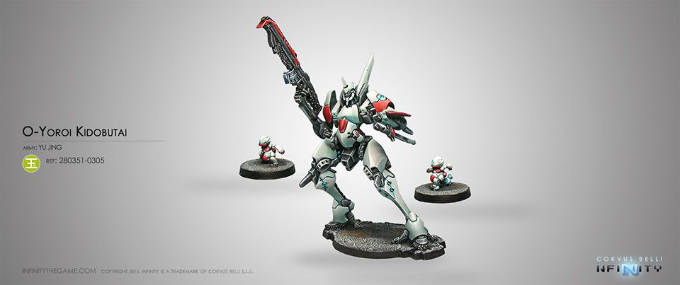 Infinity Yu Jing O-Yoroi Kidobutai Corvus Belli 280351 TAG Banzaii Tabletop Game