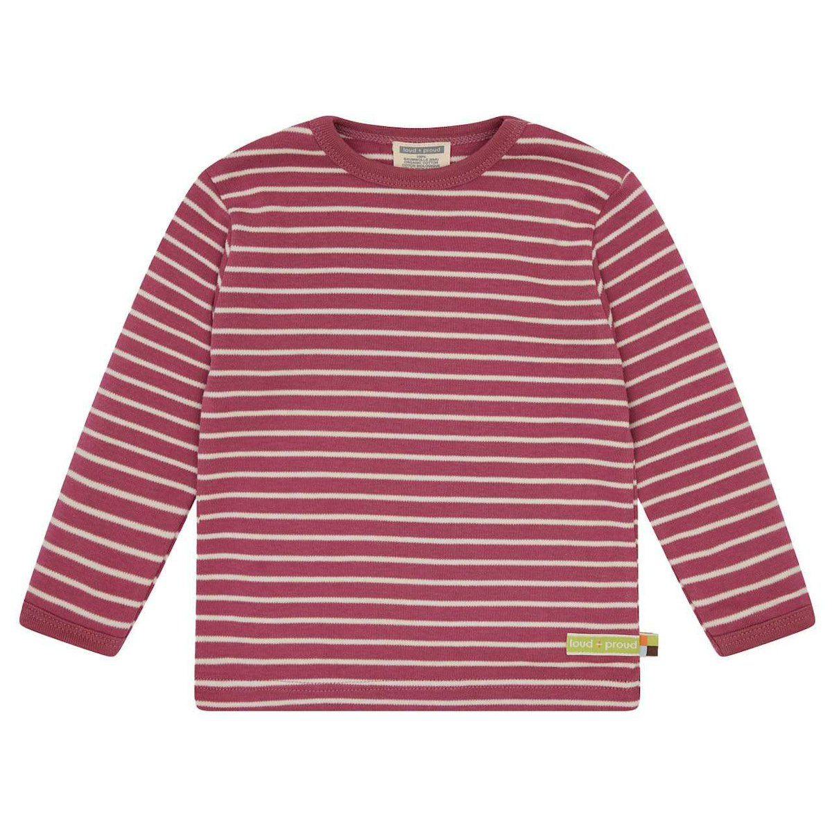 Interlock Langarmshirt altrosa gestreift 98/104 Interlock Langarmshirt altrosa gestreift 98/104