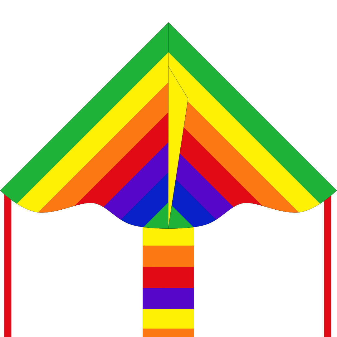 Invento - Kinderdrachen Simple Flyer 85 cm Rainbow Invento - Kinderdrachen Simple Flyer 85 cm Rainbow