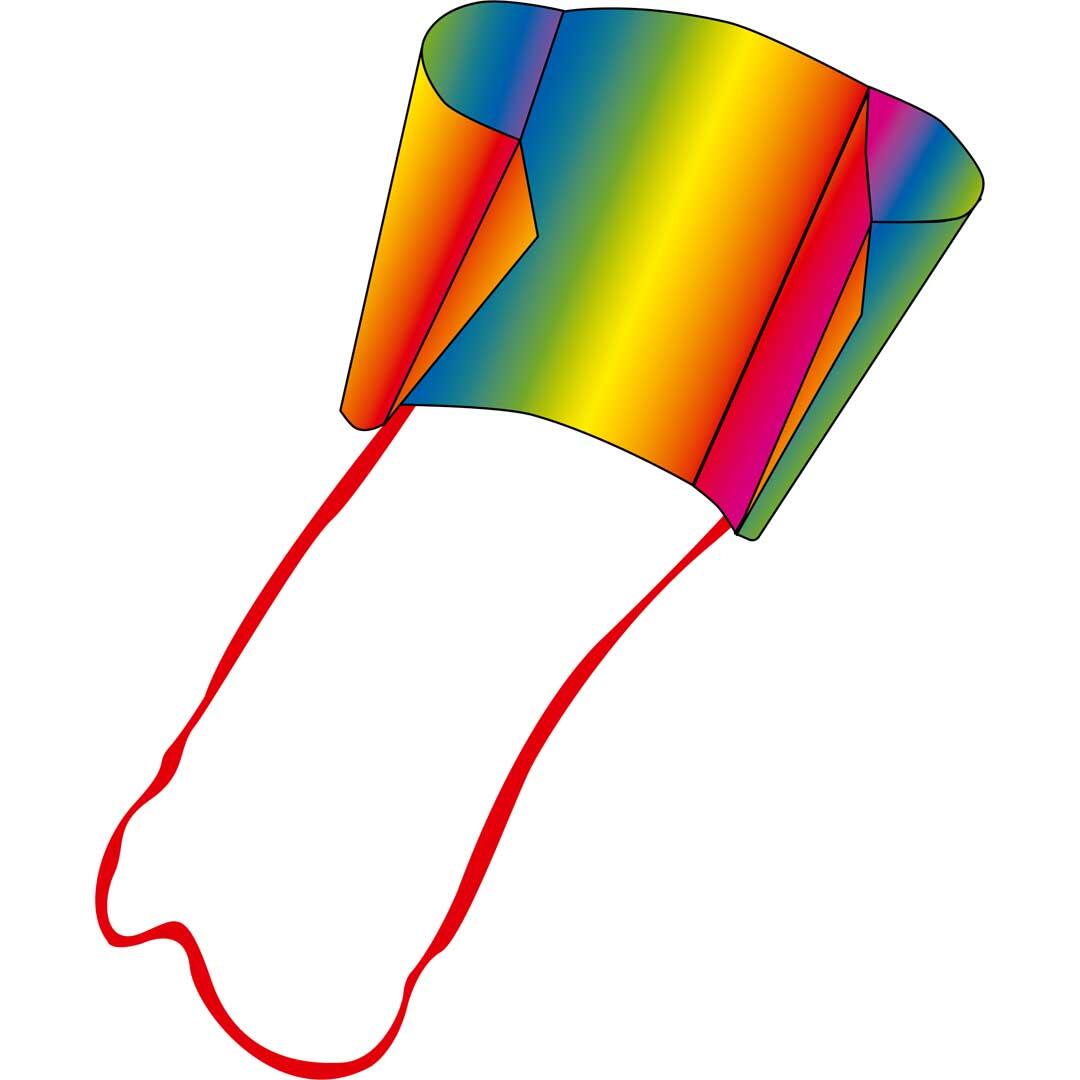 Invento - Kinderdrachen Sleddy Rainbow Invento - Kinderdrachen Sleddy Rainbow