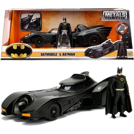 Jada Metals Batmobile & Batman - Modellauto inkl. Figur