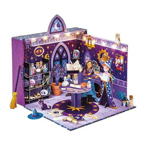 Janod J09140 Magic School-Die Zauberer-Werkstatt Kinder-Kreativset-Deko zum Basteln-Welt der Magie-Kinderspiel ab 8 Jahre-J09140, Multicolor von Janod