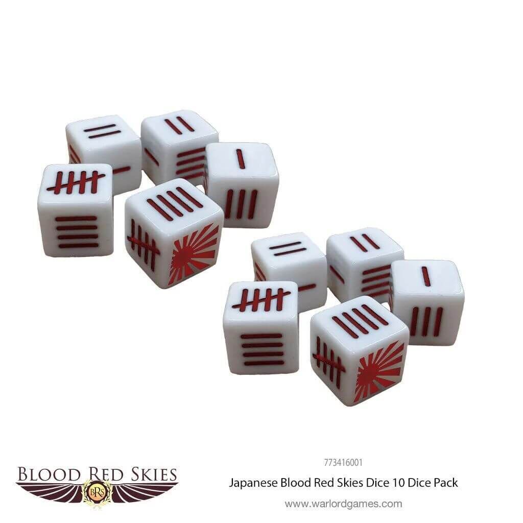 Japanese Blood Red Skies Dice Japanese Blood Red Skies Dice