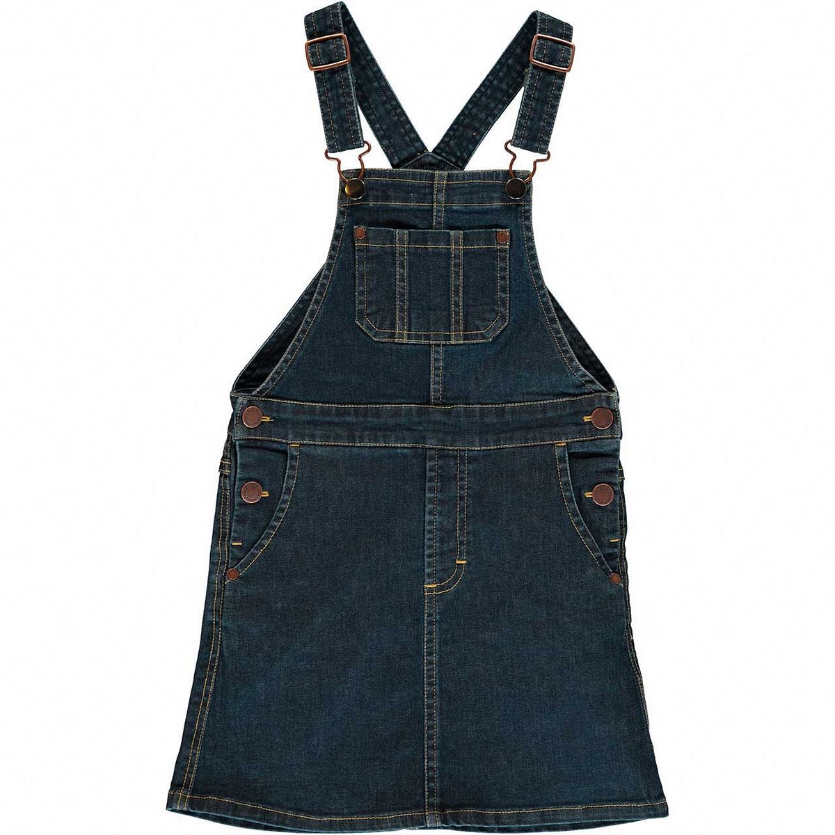 Jeanskleid mit Latzträgern jeans-blau 122/128 Jeanskleid mit Latzträgern jeans-blau 122/128