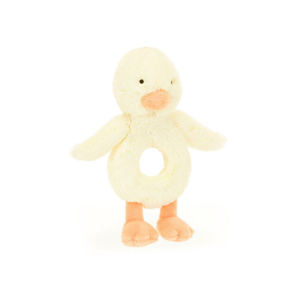 Jellycat - Greifling Ringrassel Ente Bashful Duckling Ring Rattle Jellycat - Greifling Ringrassel Ente Bashful Duckling Ring Rattle