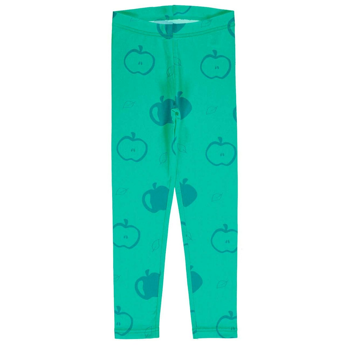 Jersey Leggings einfarbig grün Äpfel 110/116 Jersey Leggings einfarbig grün Äpfel 110/116