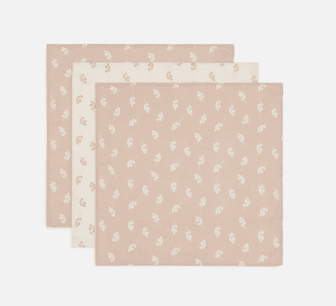 Jollein Spucktuch 3er Pack 70x70 cm - Wild Rose Jollein Spucktuch 3er Pack 70x70 cm - Wild Rose