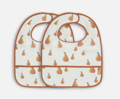 Jollein wasserdichte Lätzchen - 2er-Pack - Pear Jollein wasserdichte Lätzchen - 2er-Pack - Pear