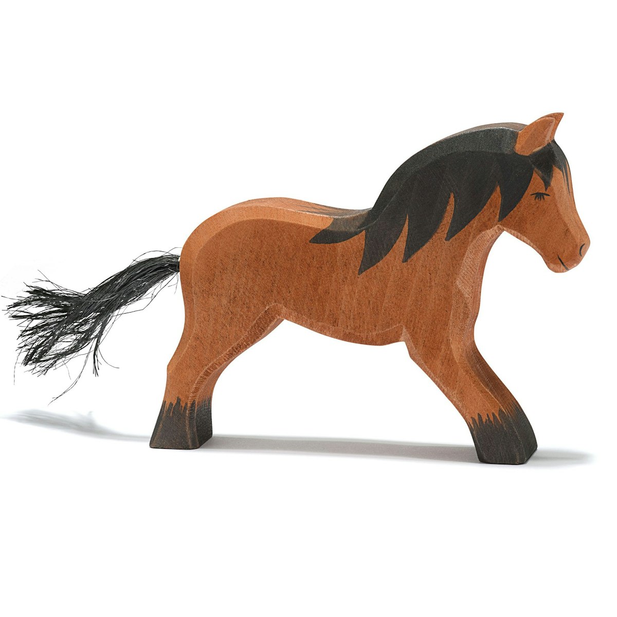 Kaltblutpferd Holzfigur 12,5 cm Kaltblutpferd Holzfigur 12,5 cm