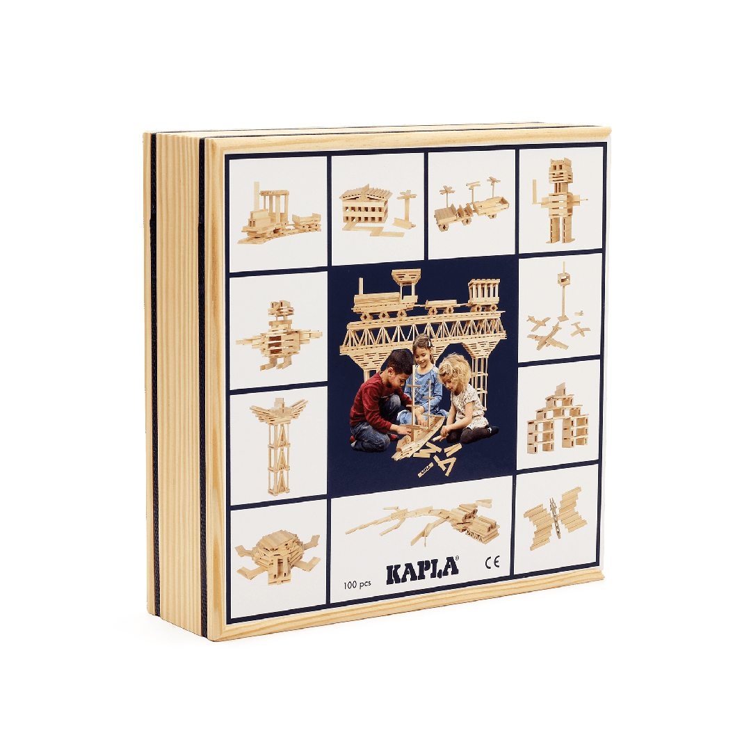 Kapla - Kapla 100 Holzbausteine - kleine Holzkiste Kapla - Kapla 100 Holzbausteine - kleine Holzkiste