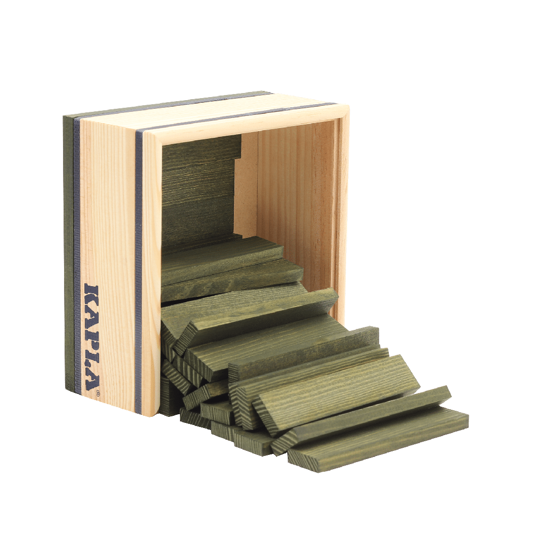 Kapla - Kapla Bausteine 40-er grün in Holzkasten Kapla - Kapla Bausteine 40-er grün in Holzkasten