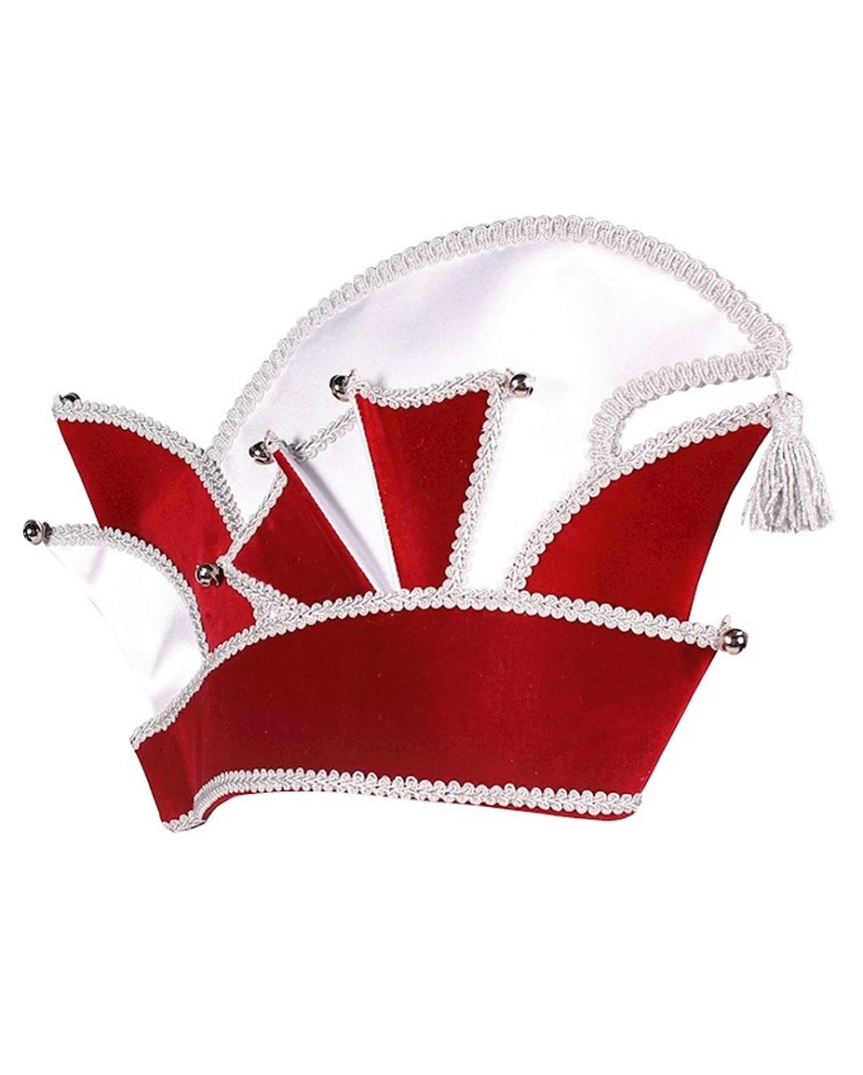 Karnevals Komiteemütze Deluxe in Rot-Silber 57 Karnevals Komiteemütze Deluxe in Rot-Silber 57