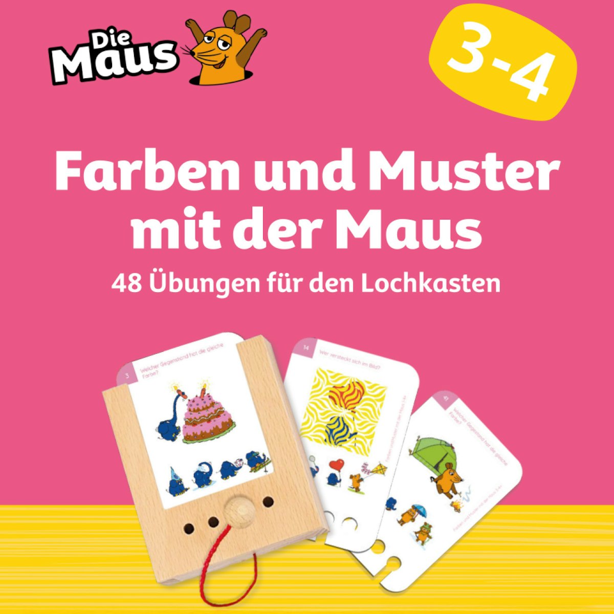 Kartensatz Farben und Muster mit der Maus ab 3-4 Jahren Kartensatz Farben und Muster mit der Maus ab 3-4 Jahren