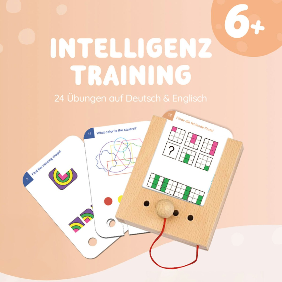 Kartensatz Intelligenz Training ab 6 Jahren (ohne Lochkasten) Kartensatz Intelligenz Training ab 6 Jahren (ohne Lochkasten)