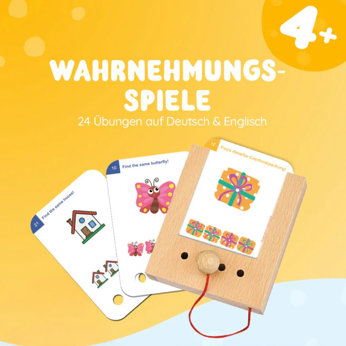 Kartensatz Wahrnehmungsspiele ab 4 Jahren (ohne Lochkasten) Kartensatz Wahrnehmungsspiele ab 4 Jahren (ohne Lochkasten)