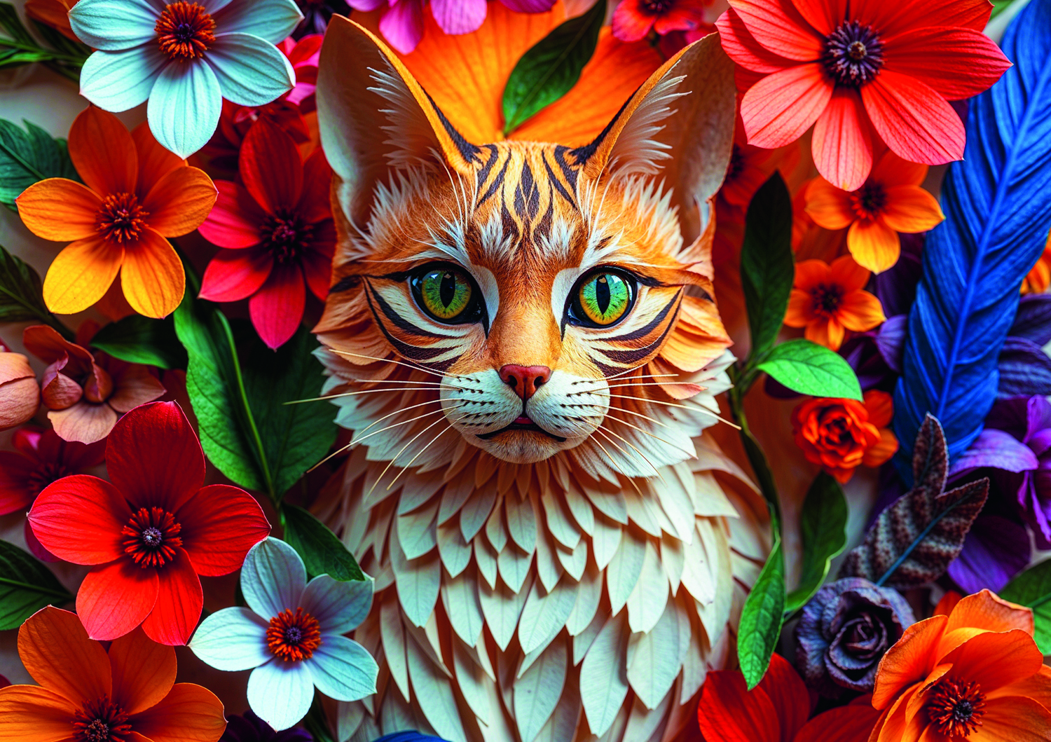 Katze aus Papier Katze aus Papier