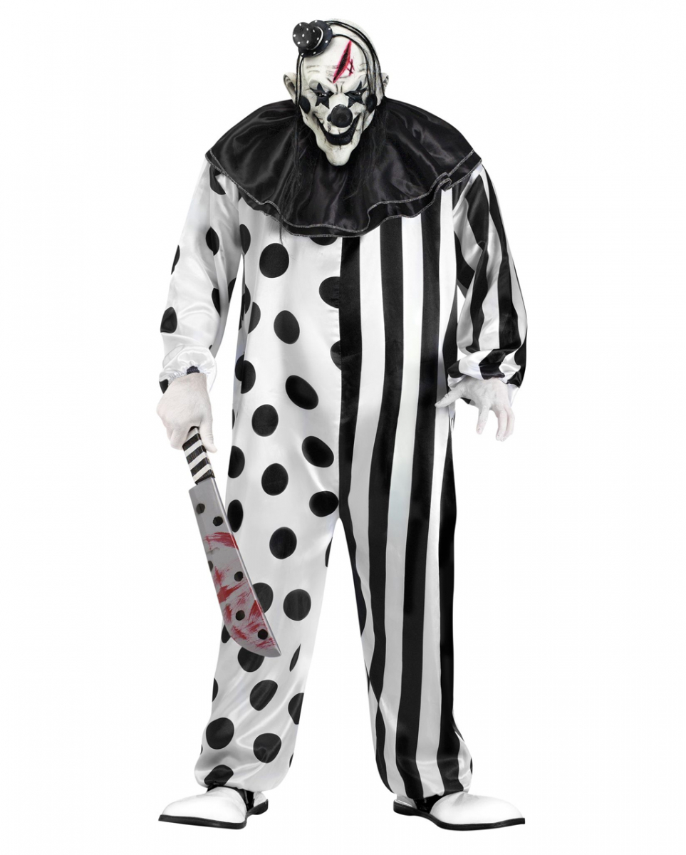 Killer Clown Kostüm mit Maske Plus Size Killer Clown Kostüm mit Maske Plus Size