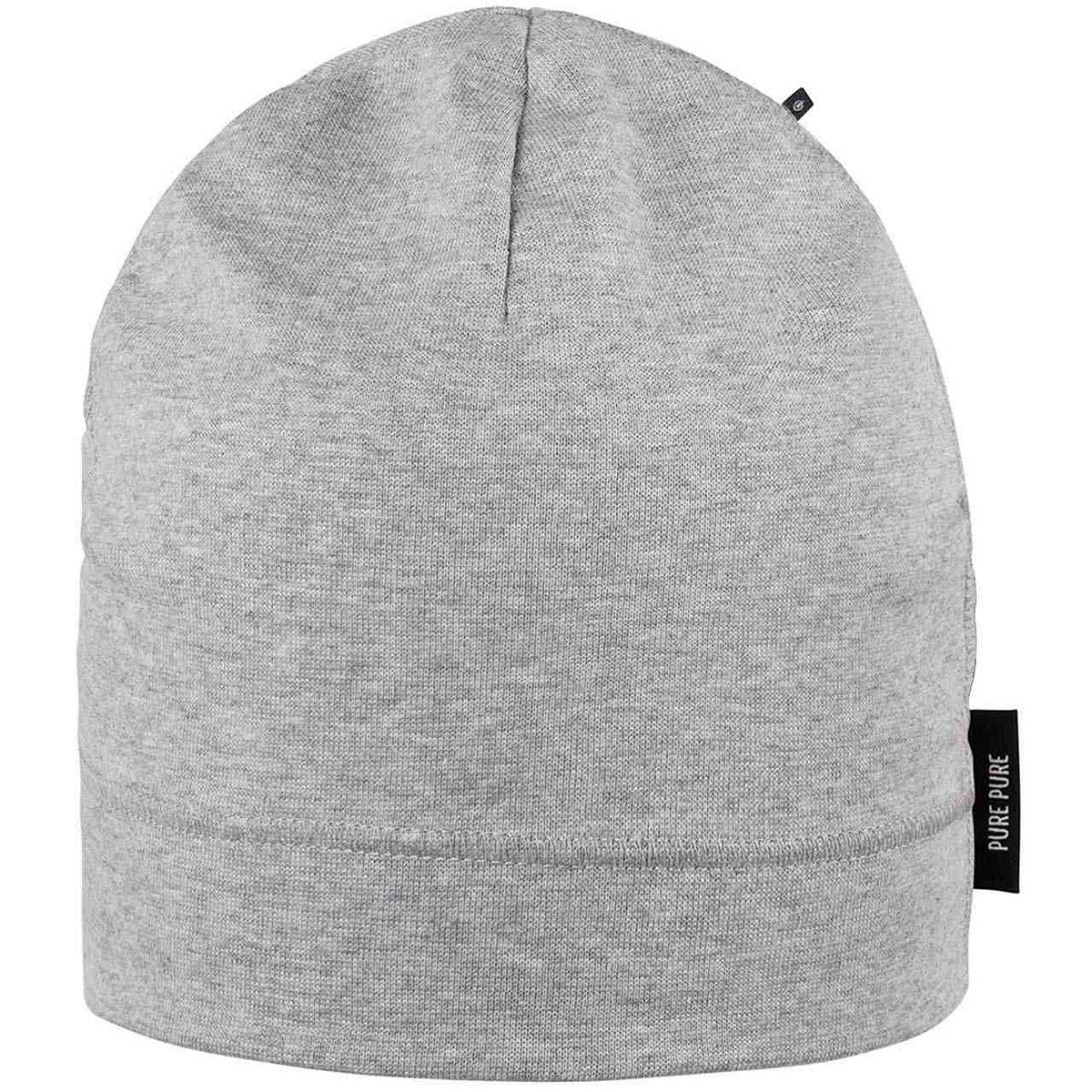 Kinder Beanie Frühling uni grau melange 51 Kinder Beanie Frühling uni grau melange 51