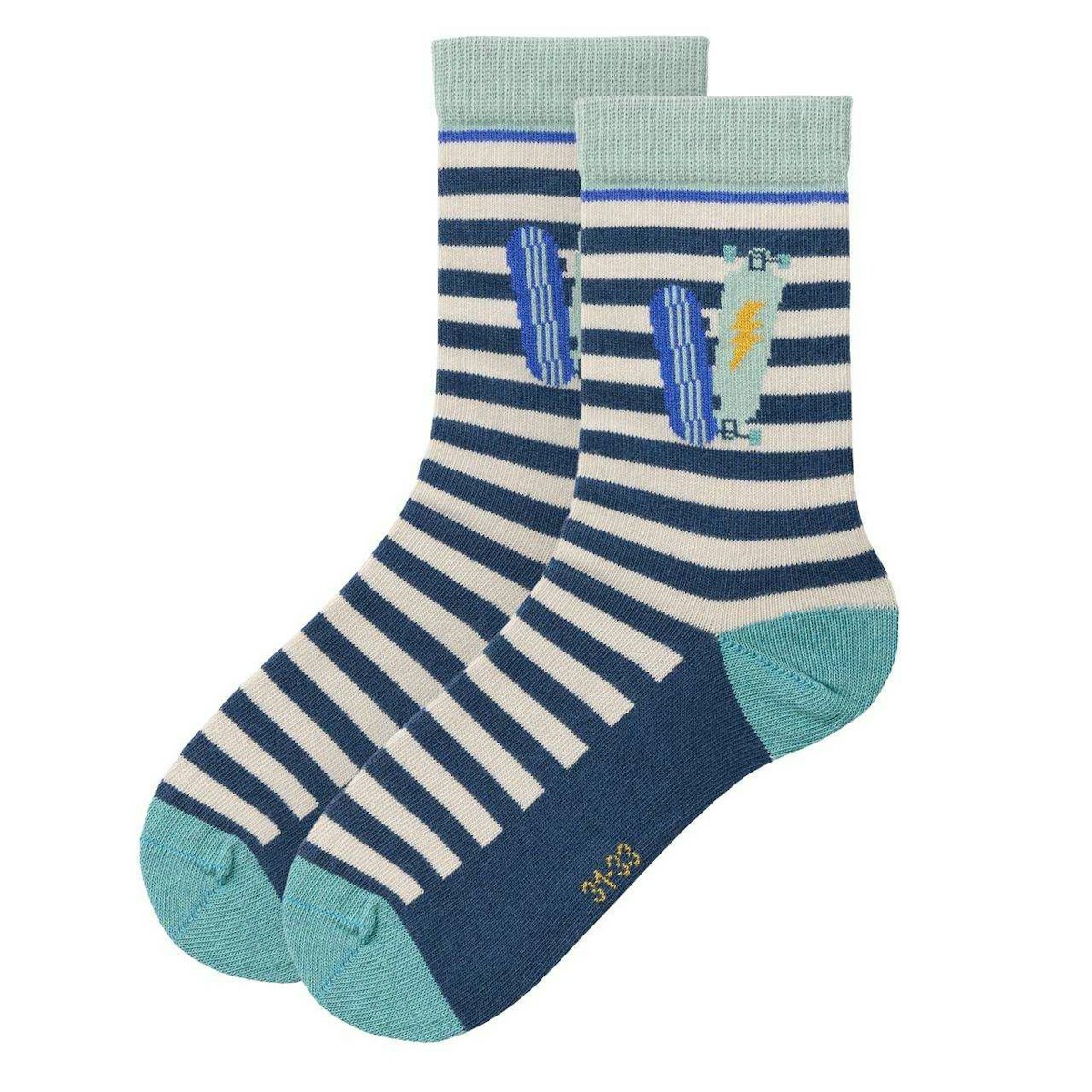 Kinder Socken Skateboards gestreift 34/36 Kinder Socken Skateboards gestreift 34/36