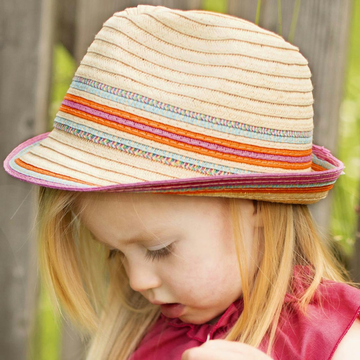 Kinder Strohhut bunt 52 Kinder Strohhut bunt 52