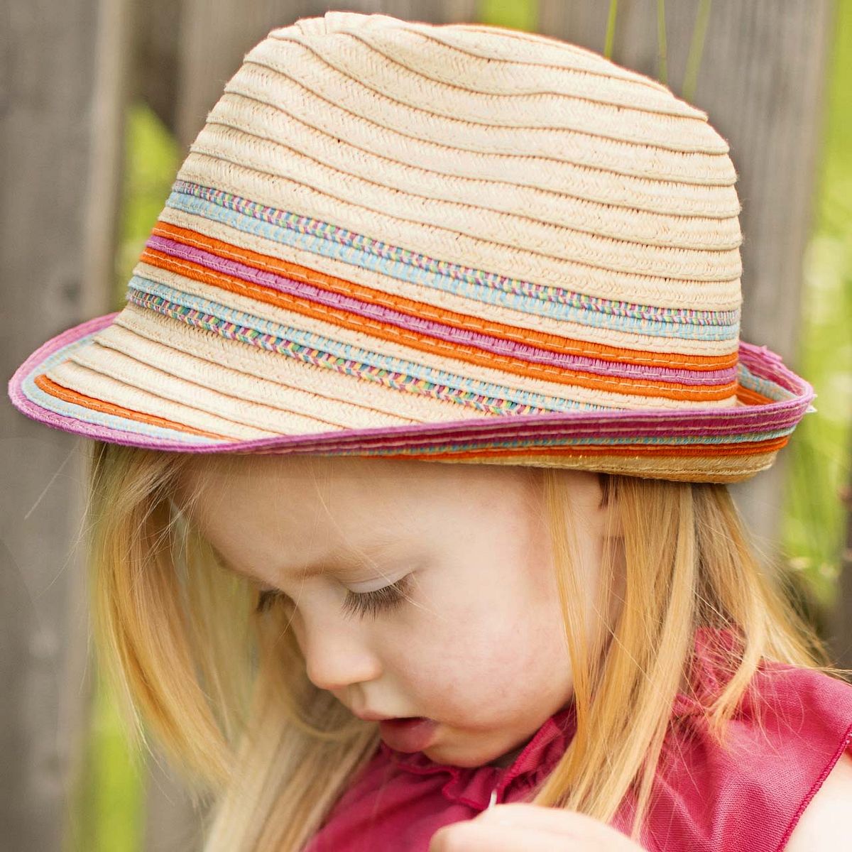 Kinder Strohhut bunt 54 Kinder Strohhut bunt 54
