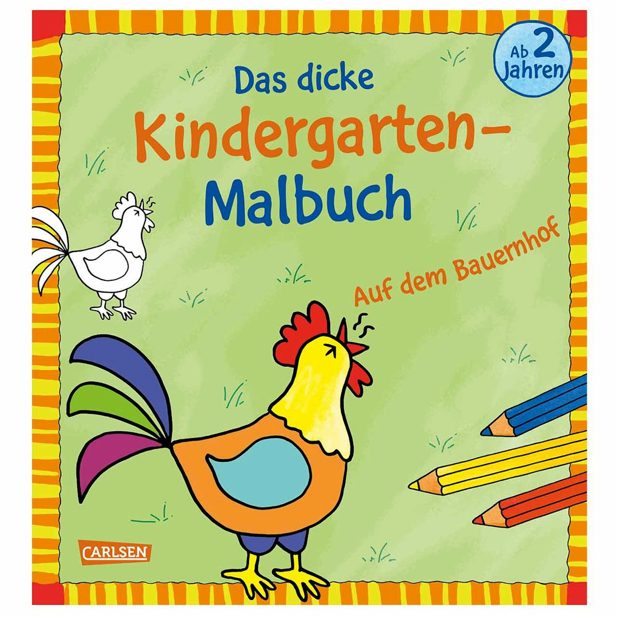 Kindergarten Malbuch Bauernhof ab 2 Jahren – 96 Seiten Kindergarten Malbuch Bauernhof ab 2 Jahren – 96 Seiten