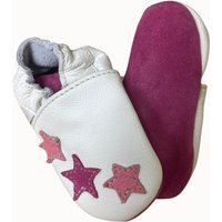 Kinderschuhe Sternchen weiß/rosa (B-Ware)