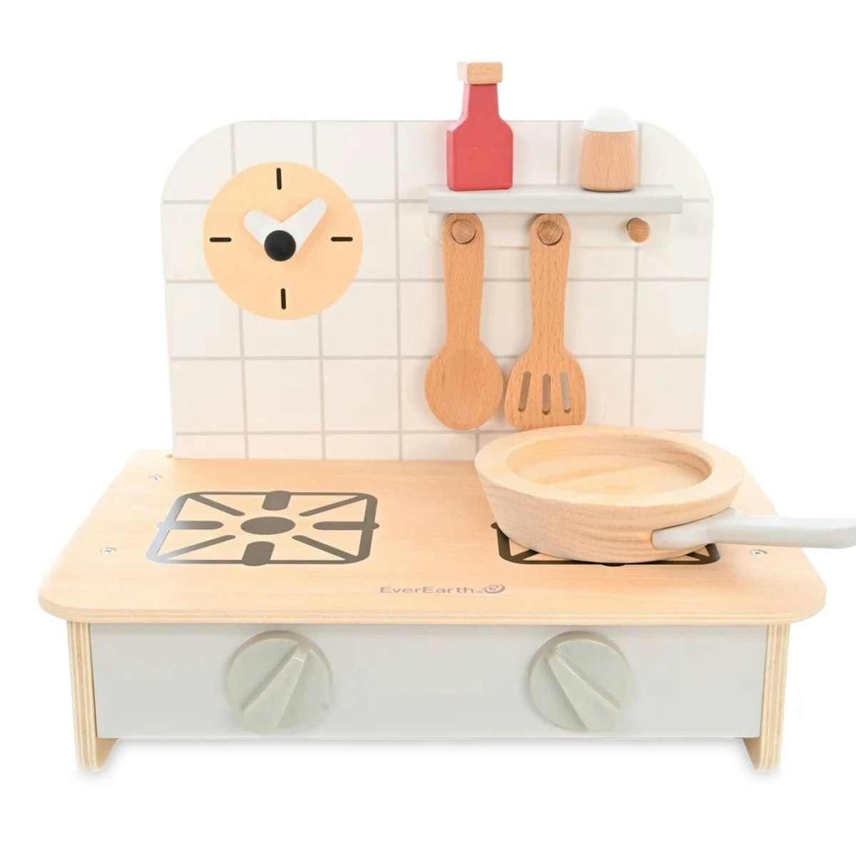 Kleine Spielküche und Grill aus Holz Kleine Spielküche und Grill aus Holz