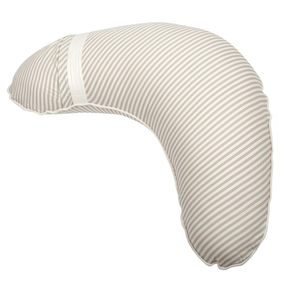 Kleines Stillkissen hellbraun gestreift Kleines Stillkissen hellbraun gestreift