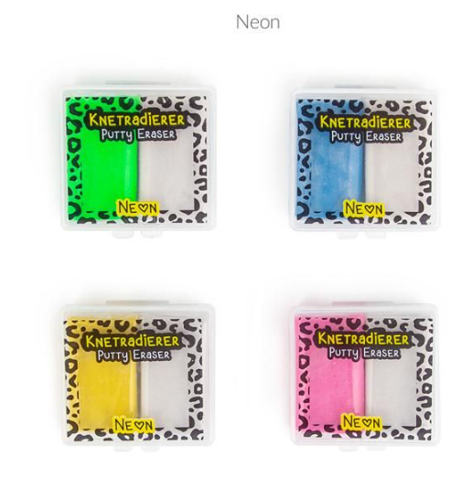 Knetradierer ANIMAL PRINT Gelb & Weiß 2-er Set Neon - Gelb - Weiß Radierer, Anspitzer + Co. Knetradierer ANIMAL PRINT Gelb & Weiß 2-er Set Neon - Gelb - Weiß Radierer, Anspitzer + Co.