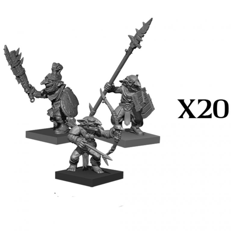 KoW Goblin Regiment Kings of War Mantic Games Goblins MGKWG301