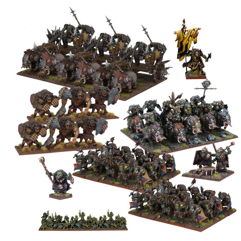 KoW Orc Mega Army King of War Mantic Games Ork Armee Orks Orcs MGKWO111