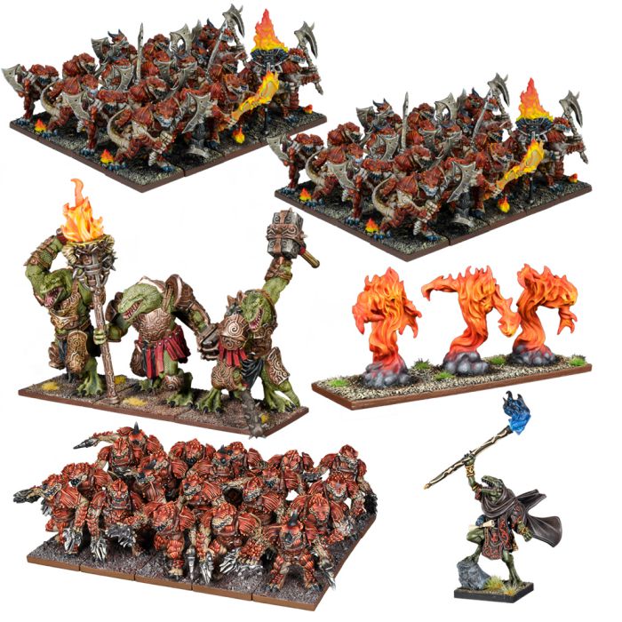 KoW Salamander Mega Army King of War Mantic Games MGKWS102