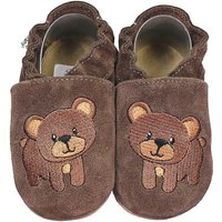 Krabbelschuhe Bär dunkelbraun