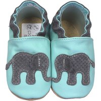 Krabbelschuhe Elefant hellblau