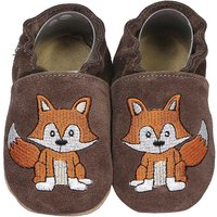 Krabbelschuhe Fuchs dunkelbraun