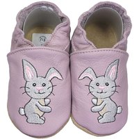 Krabbelschuhe Hase pastell lila